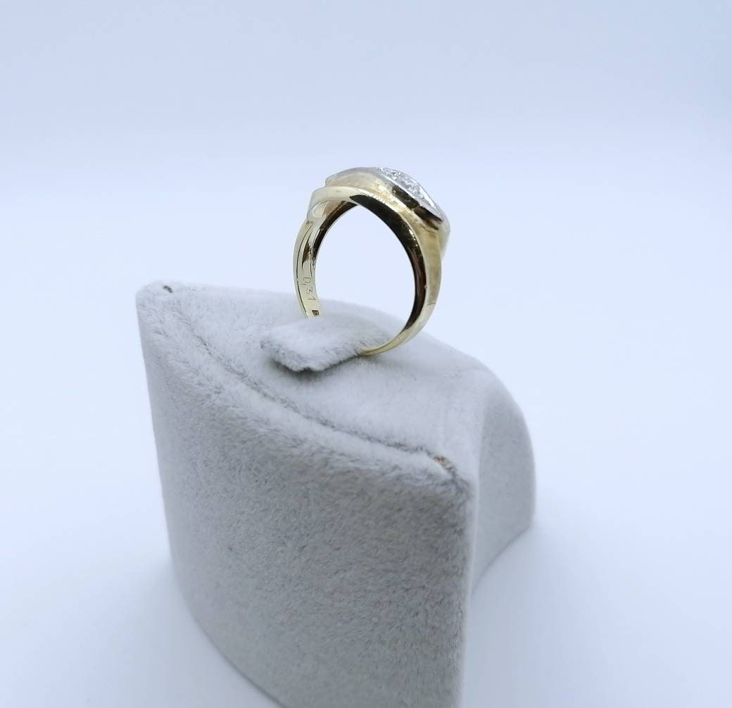 Vintage Goldring 585er mit lupenreinen Brillanten