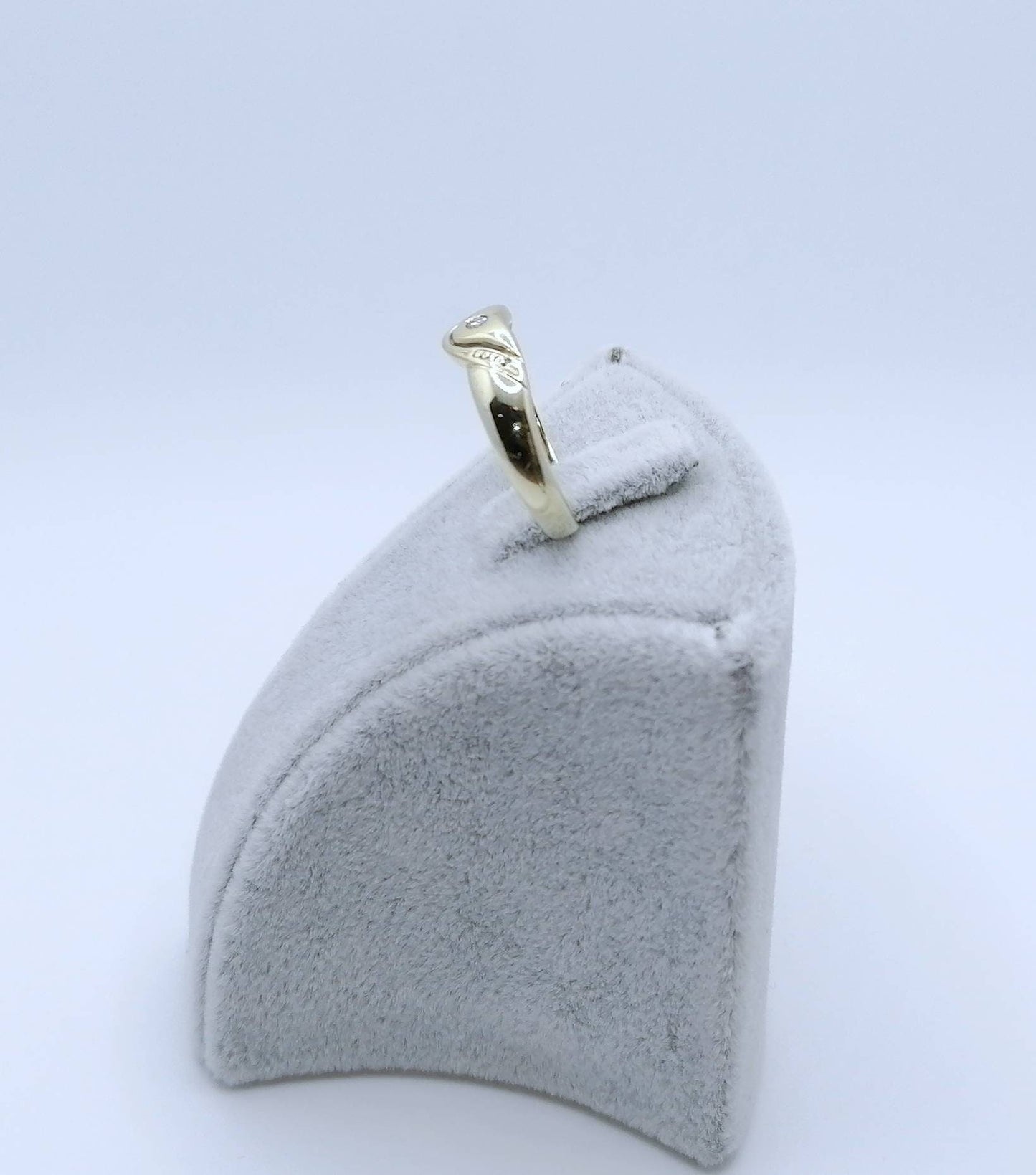 Vintage Ring Gold 585er mit Diamantsplitter