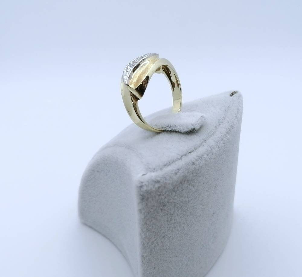 Vintage Goldring 585er mit lupenreinen Brillanten