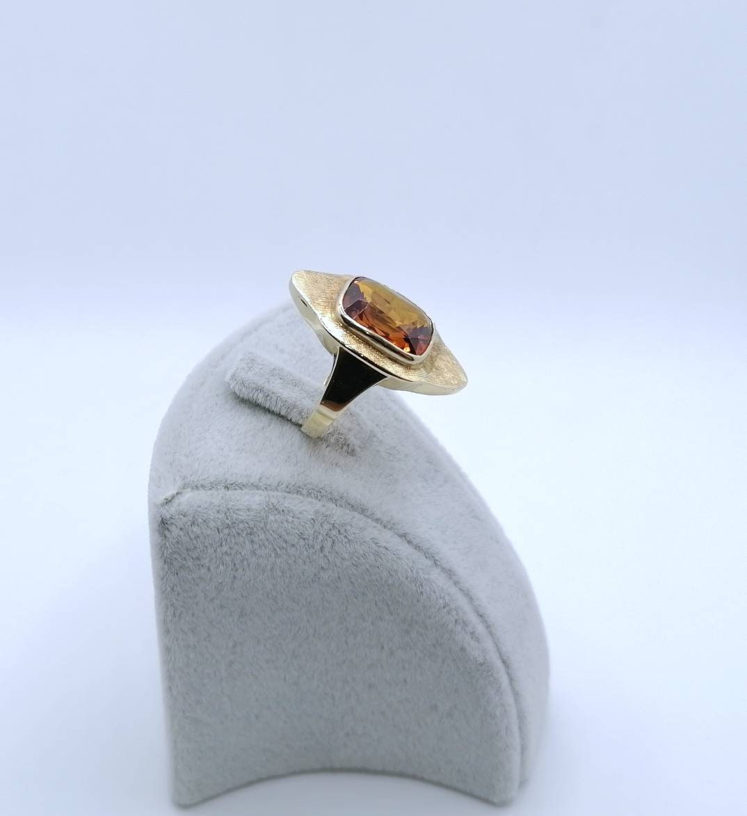 Ring Gold 585er Saphir Edelstein Damenring Vintage