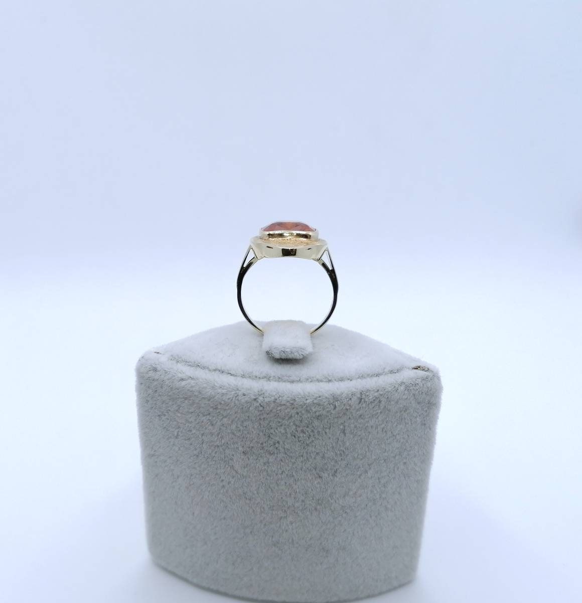 Ring Gold 585er Saphir Edelstein Damenring Vintage
