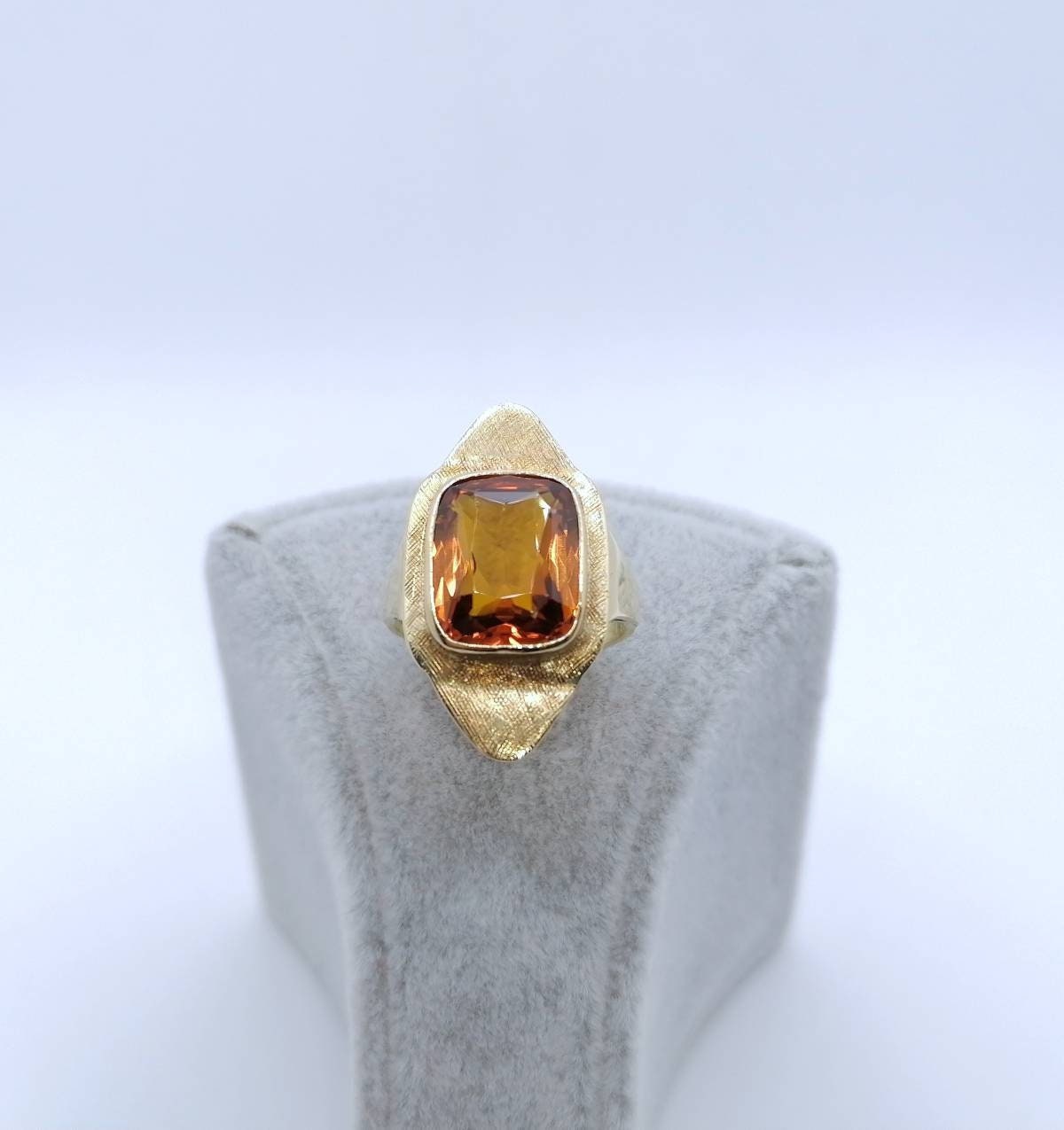 Ring Gold 585er Saphir Edelstein Damenring Vintage