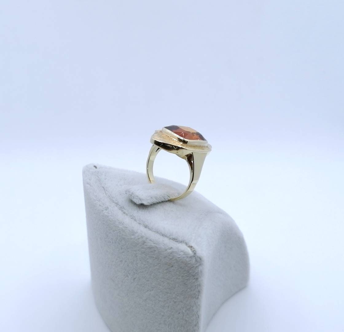 Ring Gold 585er Saphir Edelstein Damenring Vintage