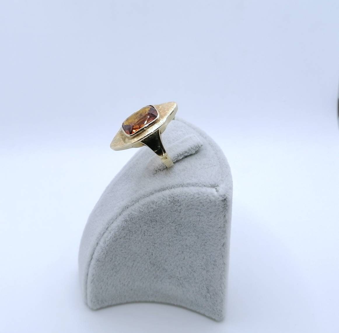 Ring Gold 585er Saphir Edelstein Damenring Vintage