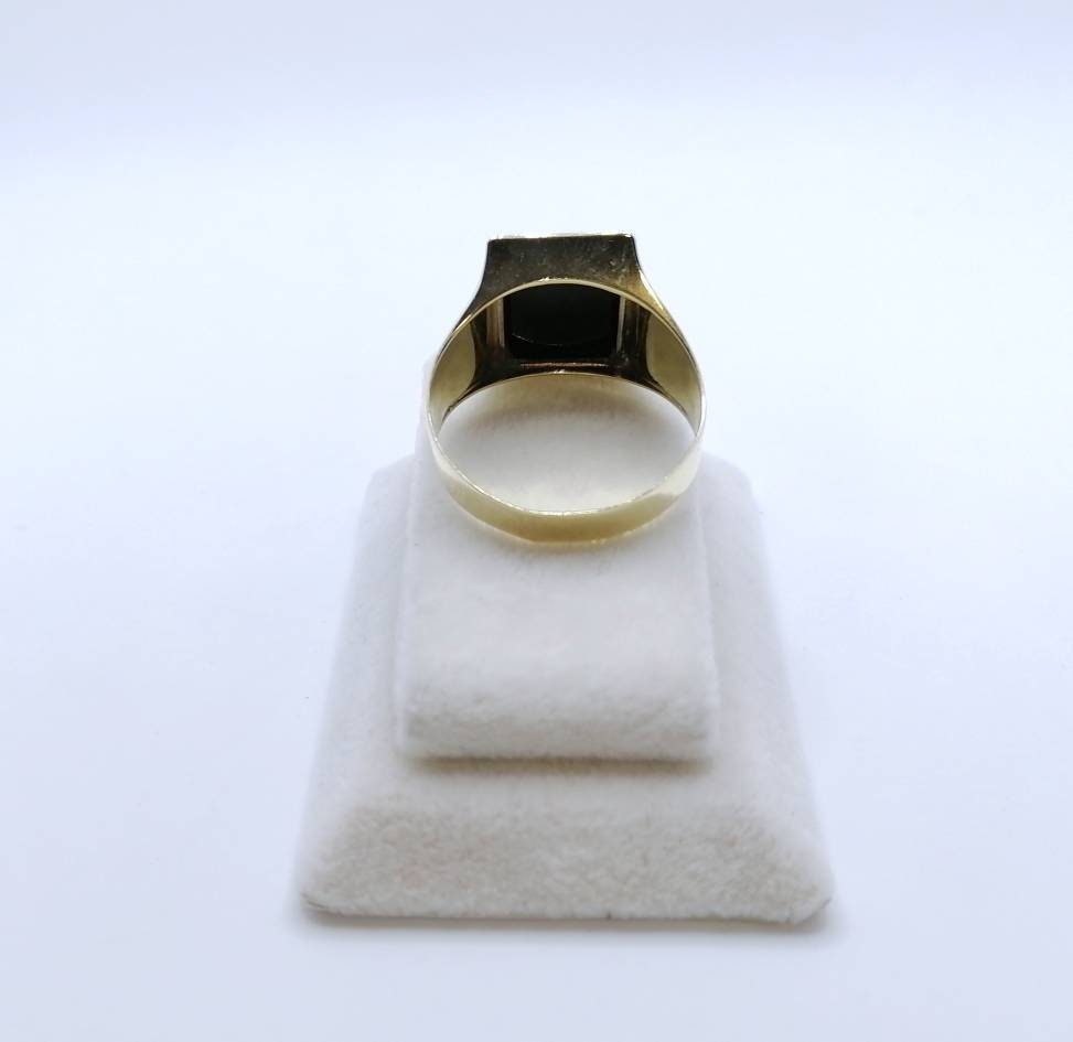 Vintage Gold 583er Onyx Siegelring