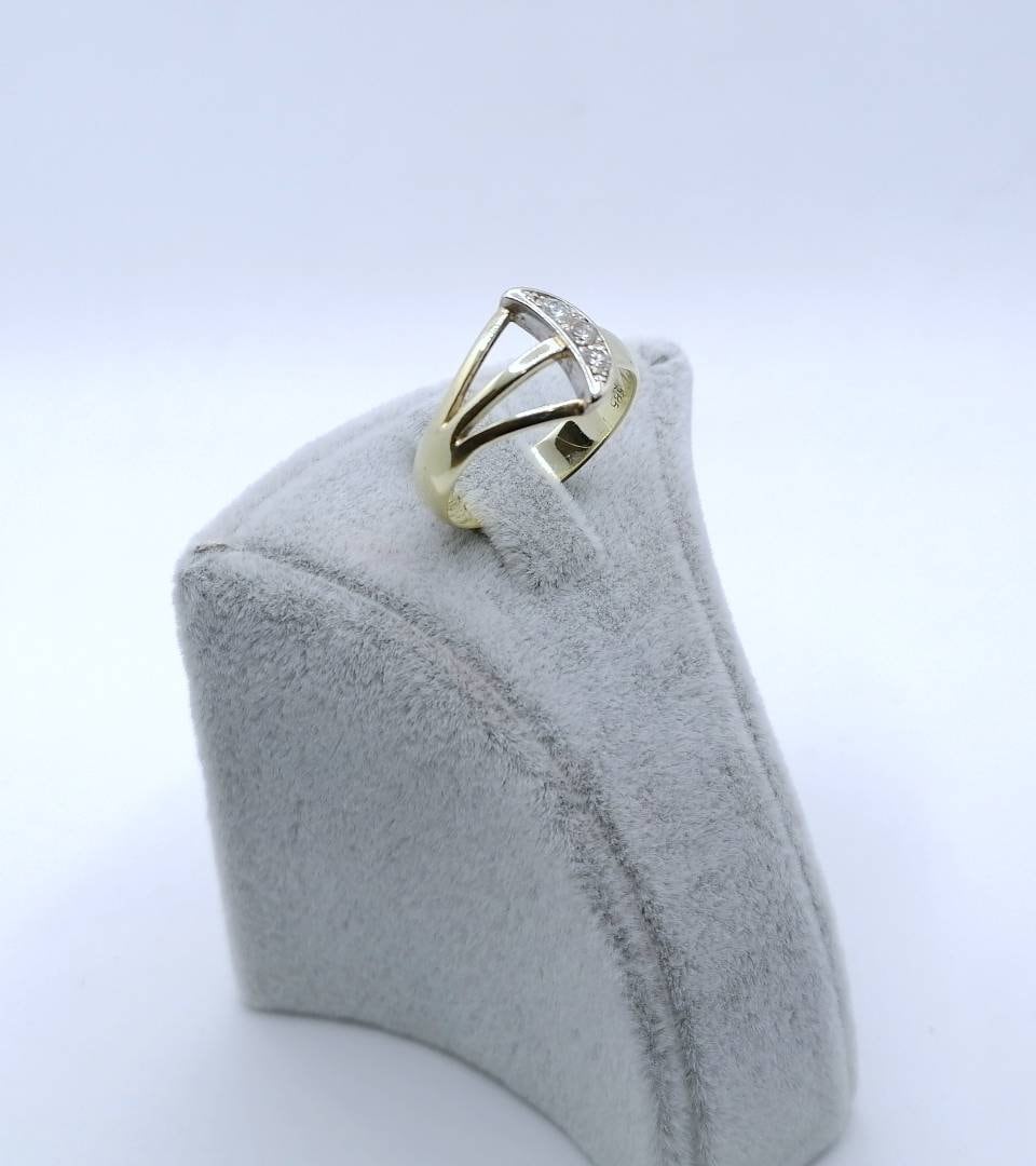 Vintage Brillant Gold 585er Damenring