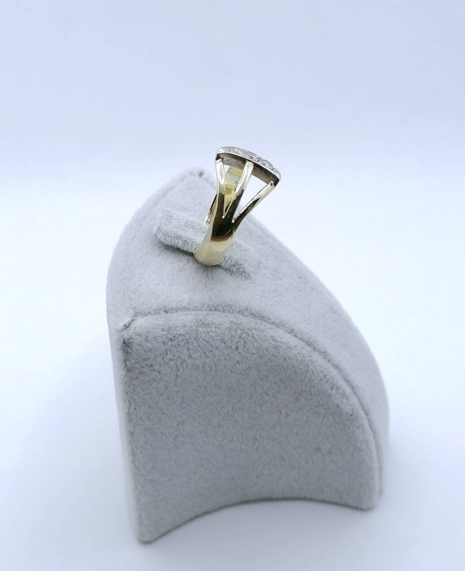 Vintage Brillant Gold 585er Damenring
