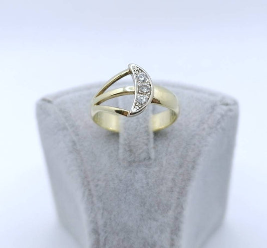 Vintage Brillant Gold 585er Damenring