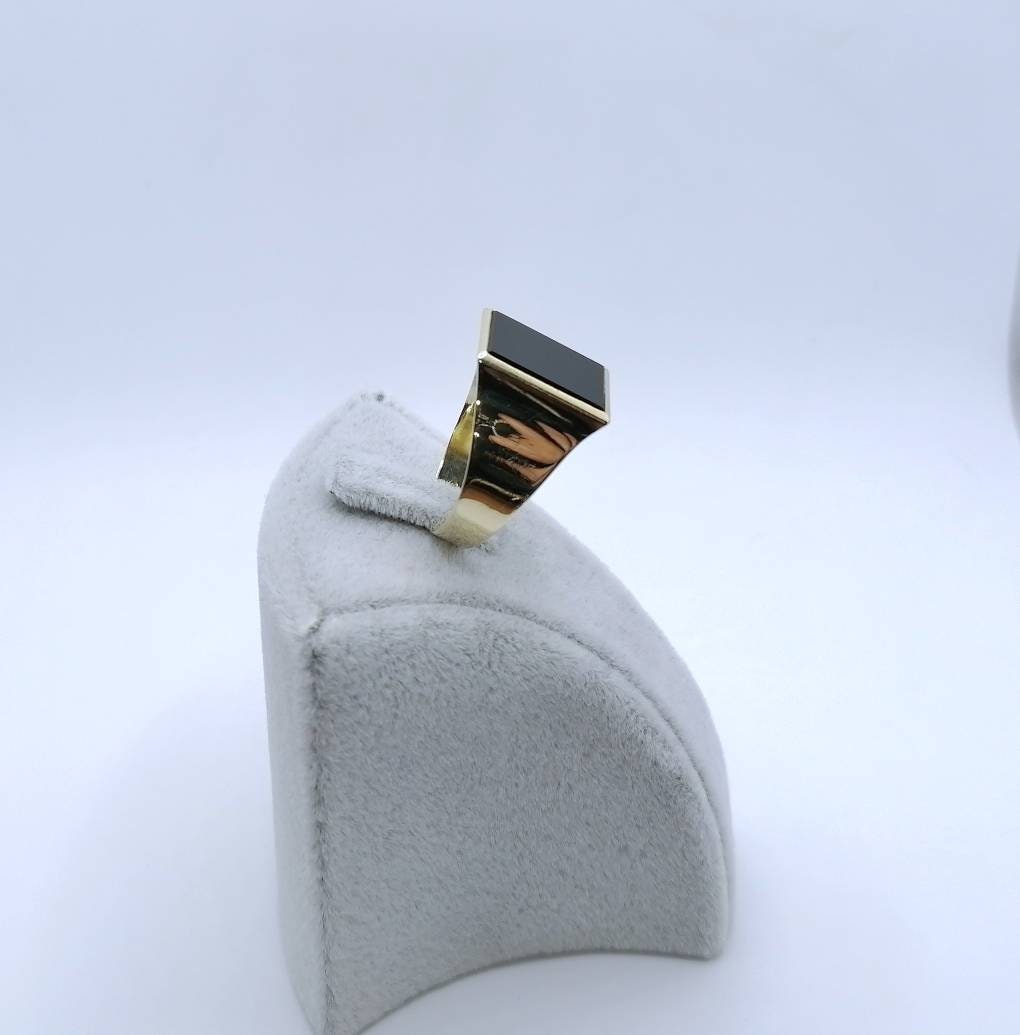 Vintage Gold 583er Onyx Siegelring
