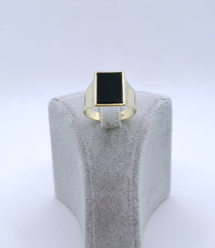 Vintage Gold 583er Onyx Siegelring