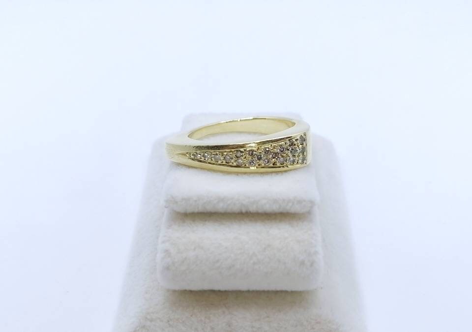 Vintage Brillant Goldring 585er