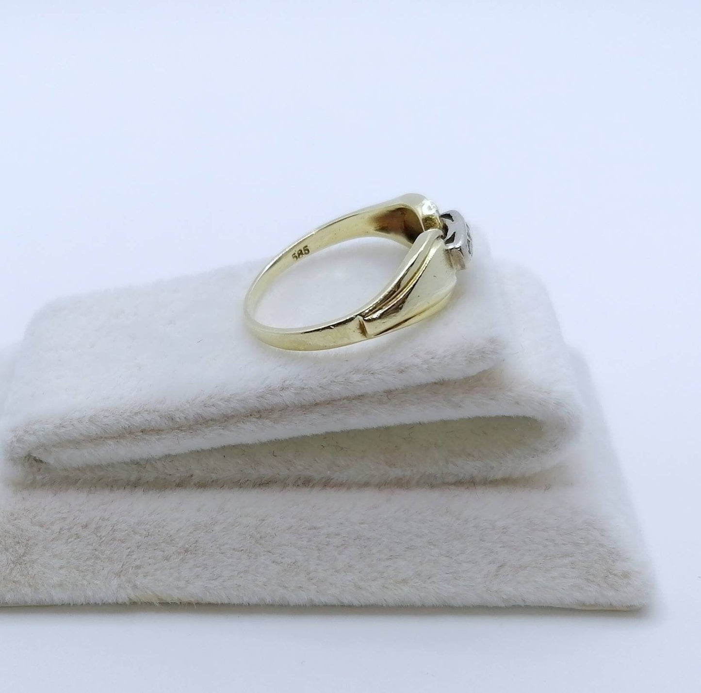 Vintage Ring Gold 585er mit Diamanten