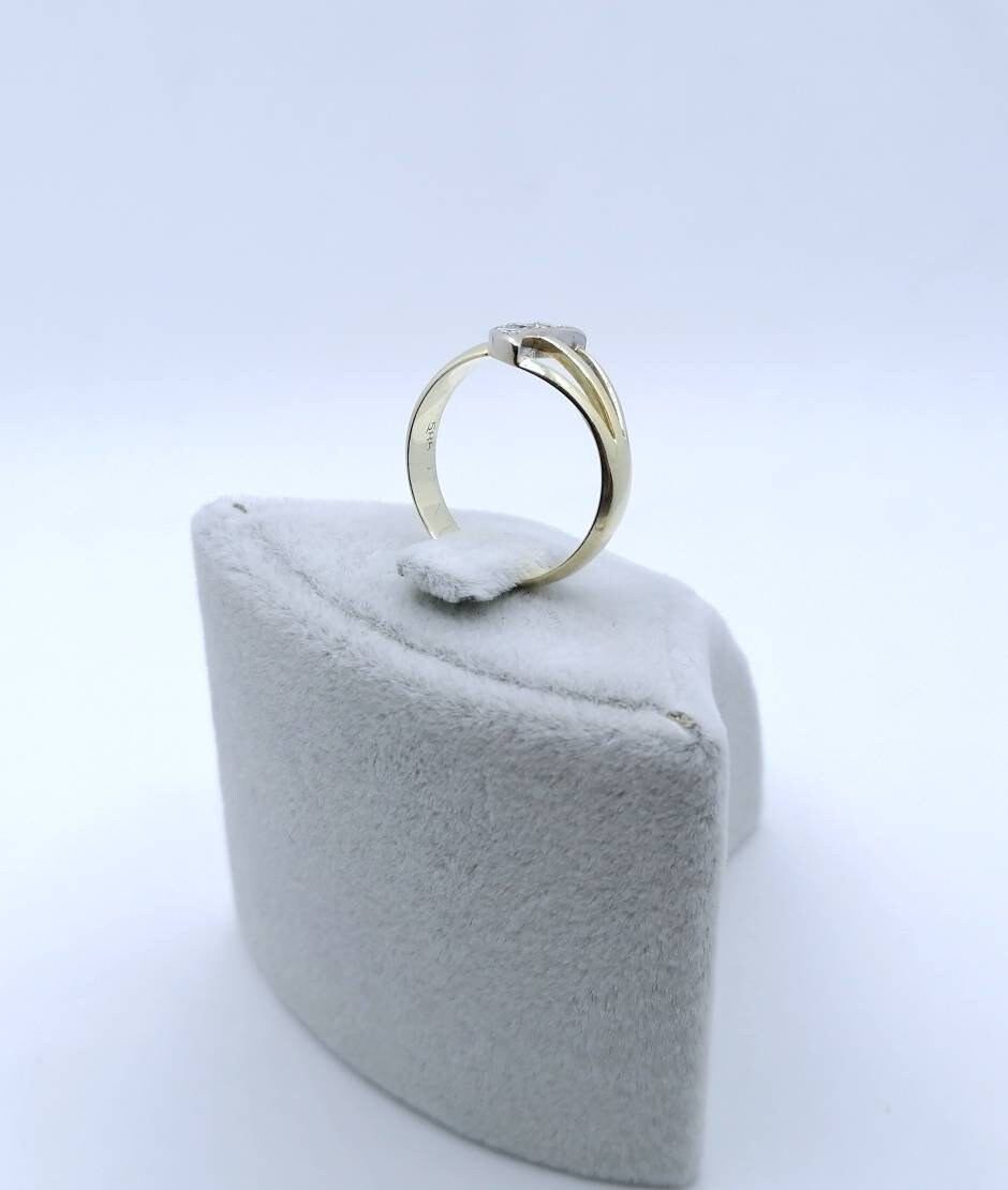 Vintage Brillant Gold 585er Damenring