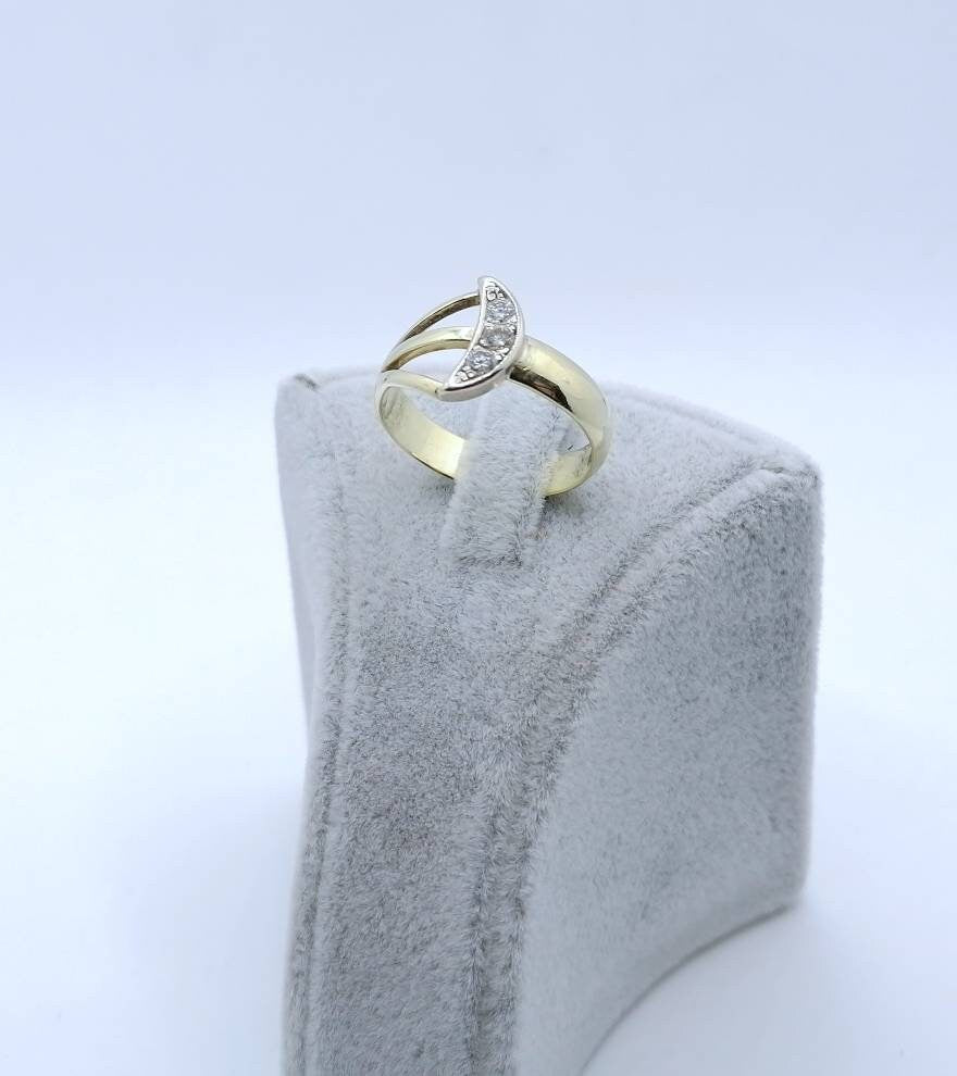 Vintage Brillant Gold 585er Damenring