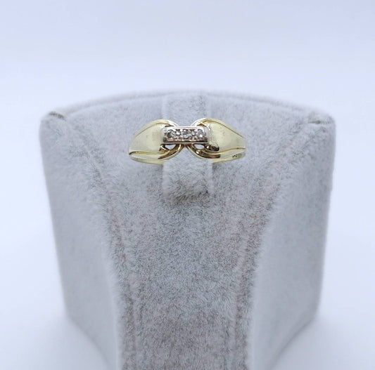 Vintage Ring Gold 585er mit Diamanten