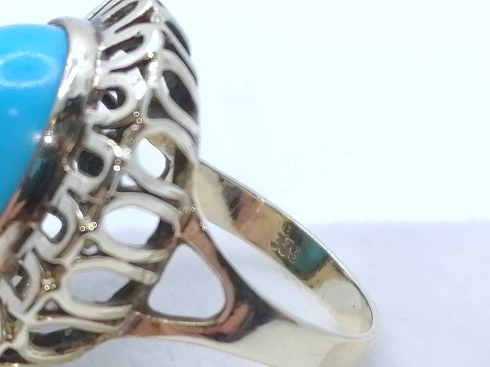 Vintage Türkis Goldring 333er
