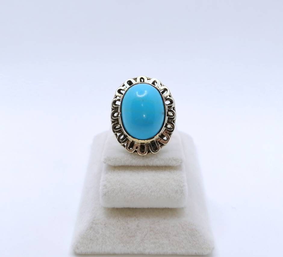 Vintage Türkis Goldring 333er