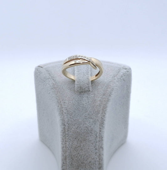 Ring Gold 585er mit Diamantsplitter