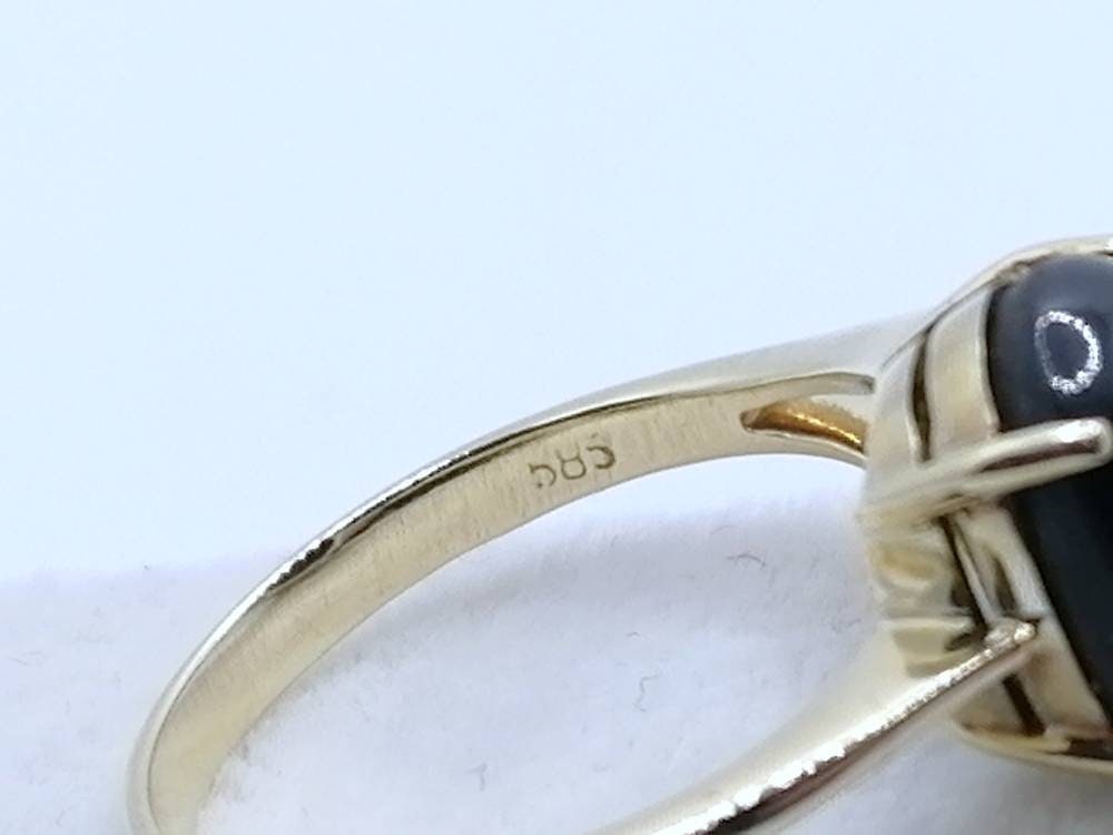 Ring Gold 585er mit Stern Saphir Gr. 53