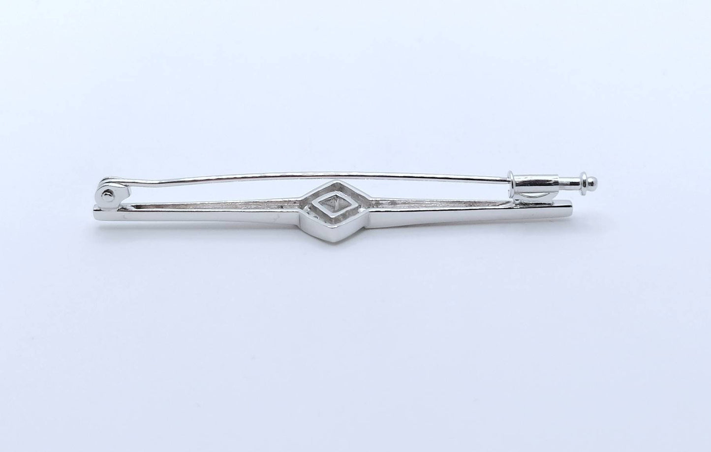 Weißgold Anstecknadel mit Brillanten