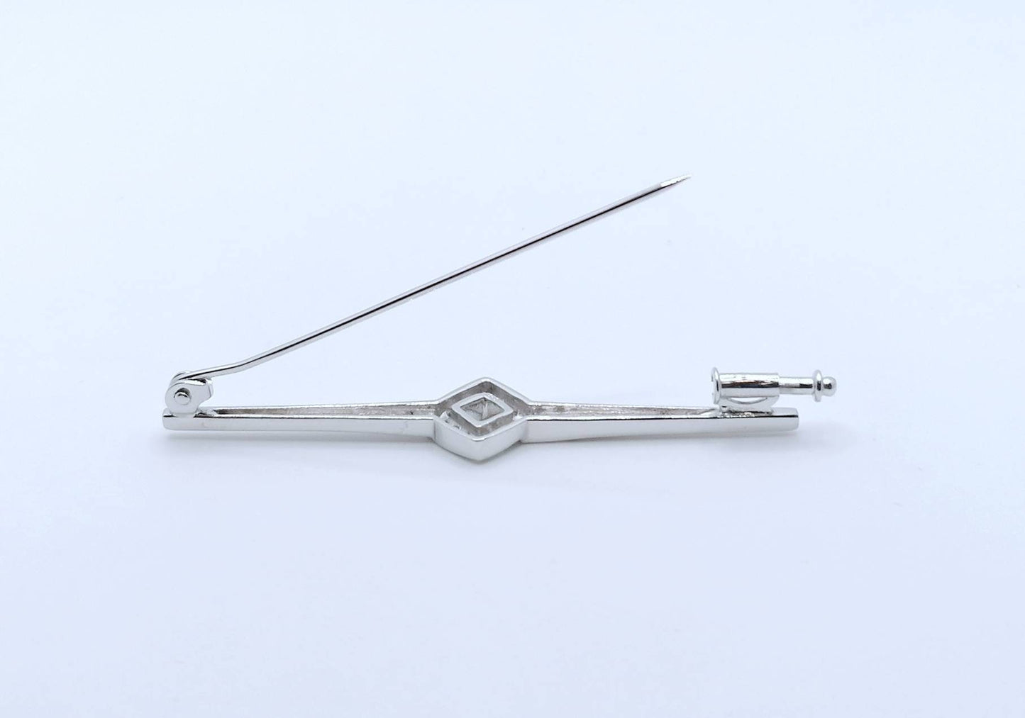 Weißgold Anstecknadel mit Brillanten