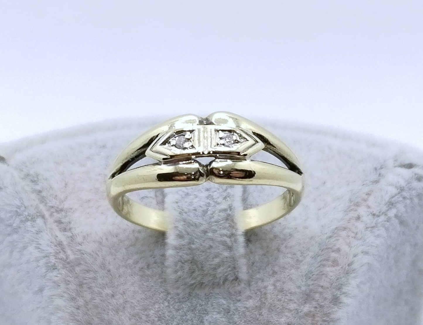 Ring Gold 585er mit Diamanten Gr. 57