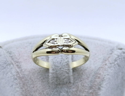 Ring Gold 585er mit Diamanten Gr. 57