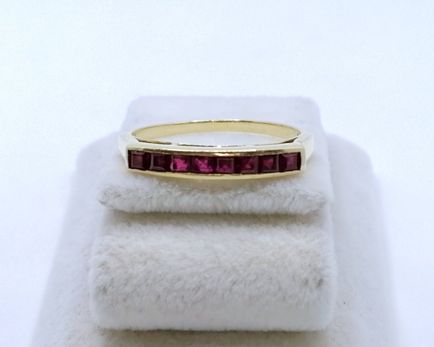 Ring Gold 750er mit Rubin Baguette