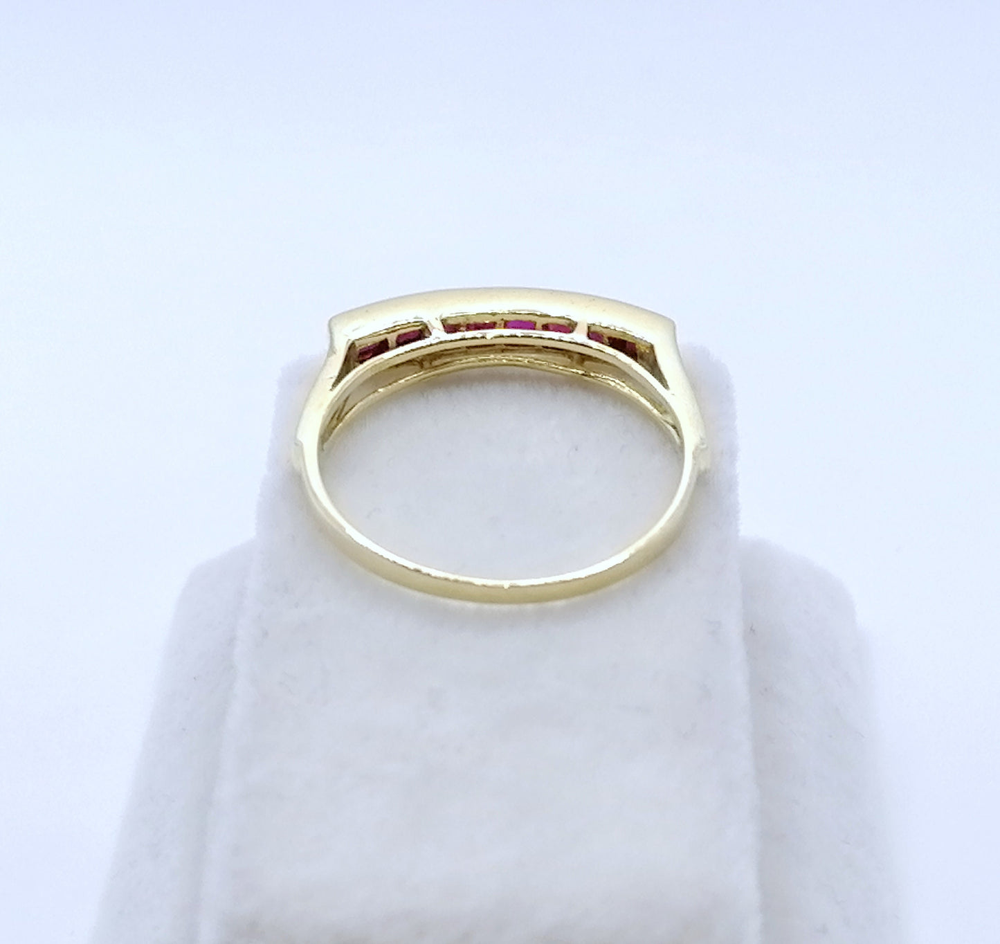 Ring Gold 750er mit Rubin Baguette