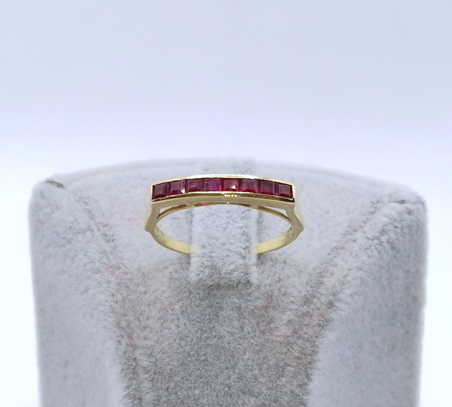 Ring Gold 750er mit Rubin Baguette