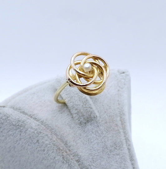 Ring Gold 750er Perlenring Gr. 53