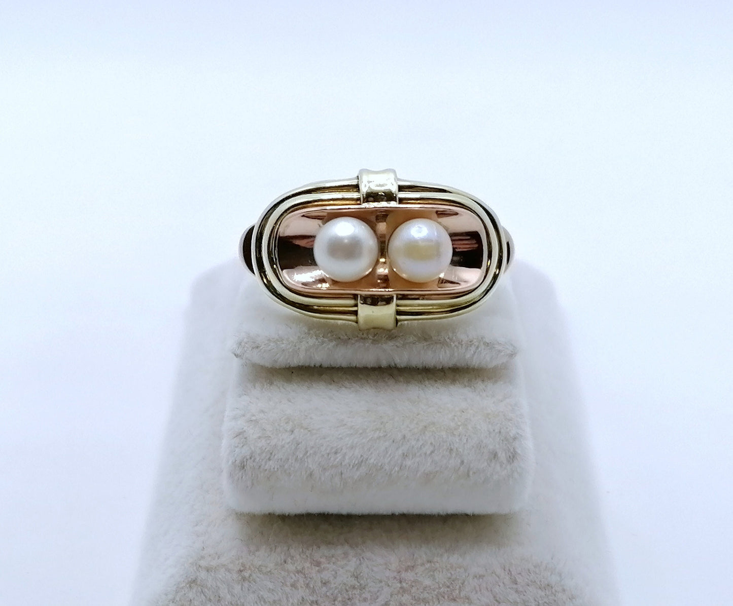 Vintage Ring Gold 585er mit Perlen