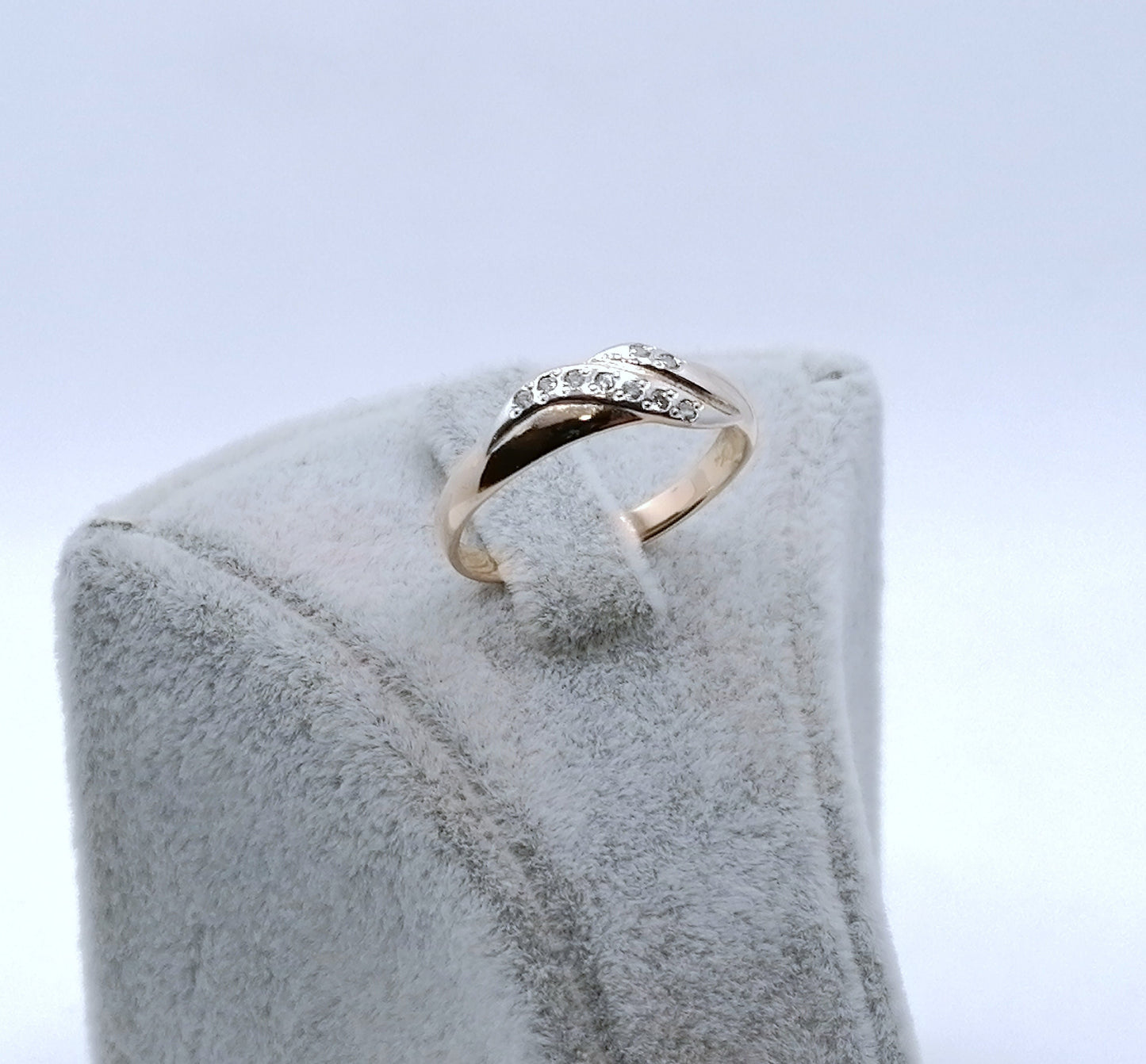 Ring Gold 585er Rotgold mit Zirkonia