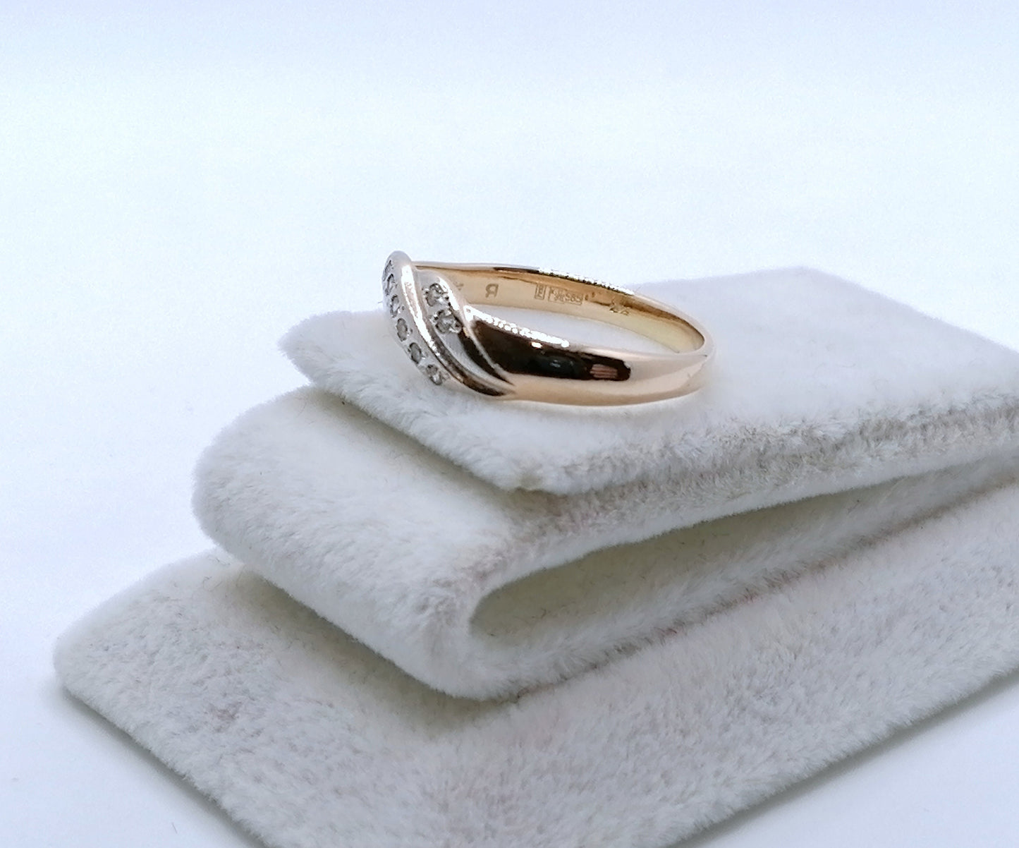 Ring Gold 585er Rotgold mit Zirkonia