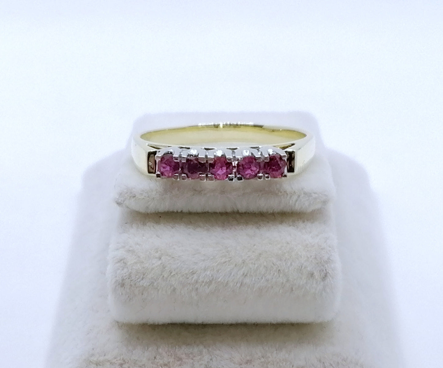 Ring Gold mit Rubin Edelsteinen Gr. 57