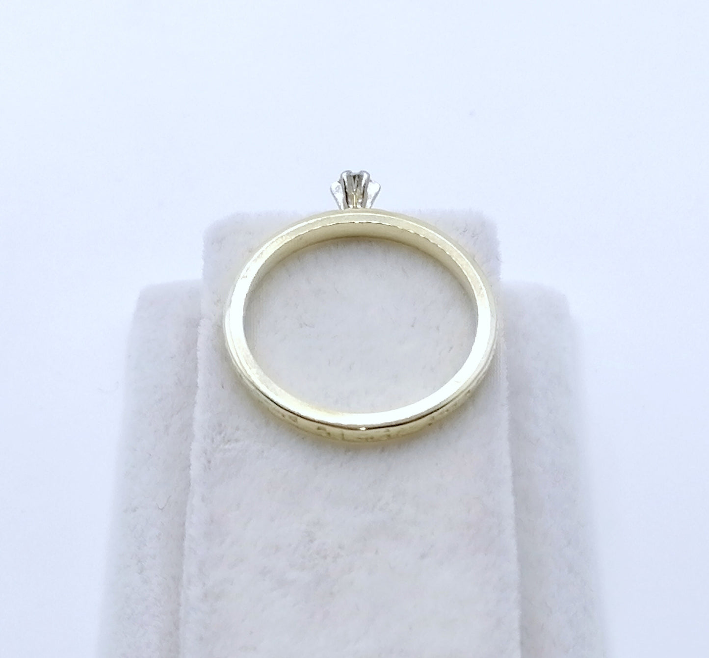 Ring Gold mit Brillant Solitärring Gr. 53