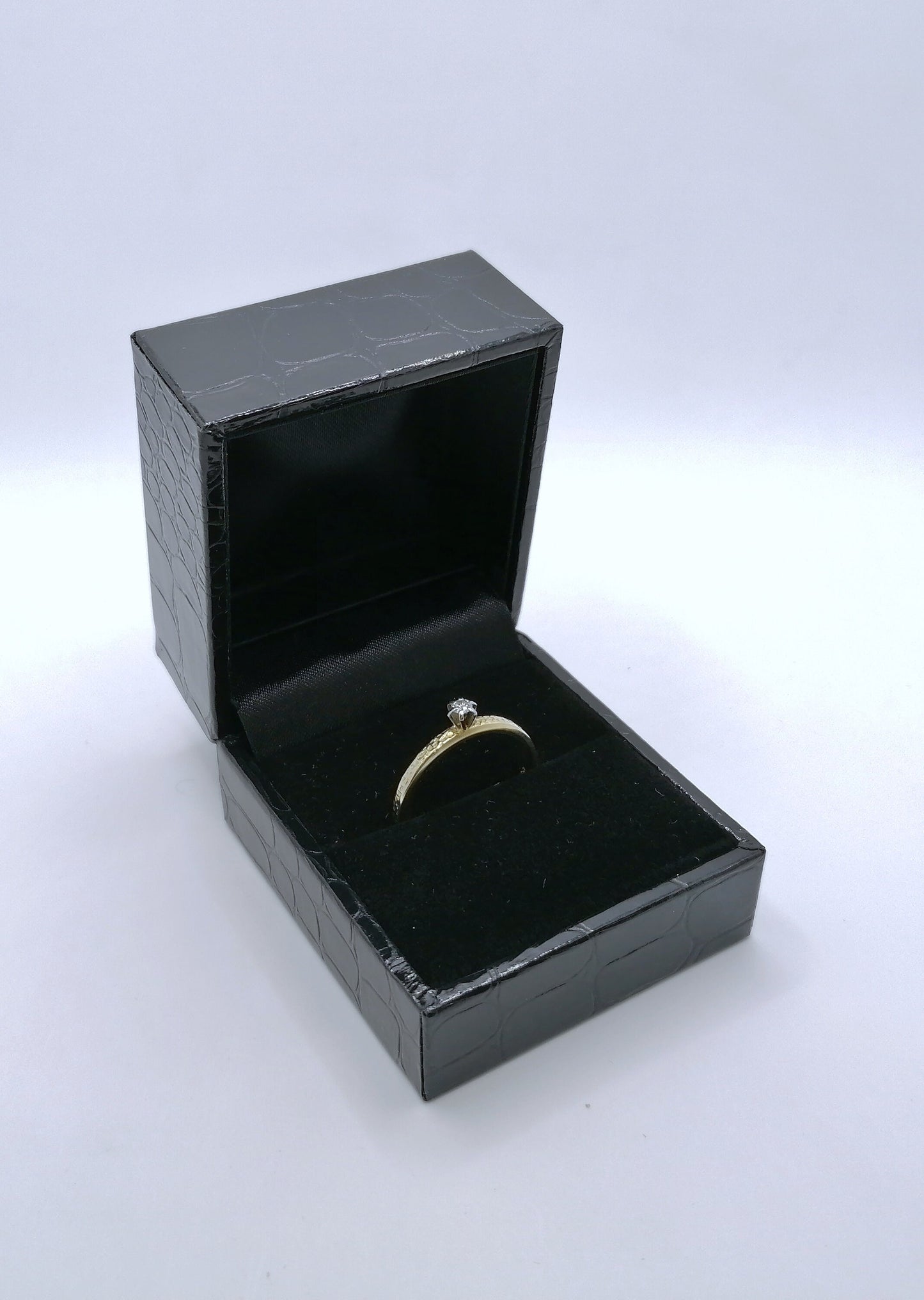 Ring Gold mit Brillant Solitärring Gr. 53