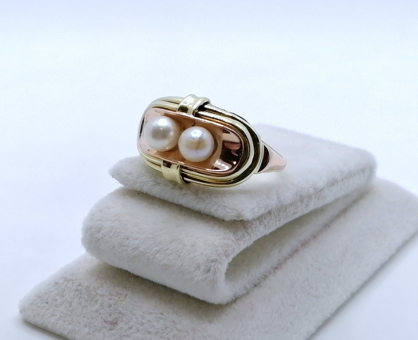 Vintage Ring Gold 585er mit Perlen