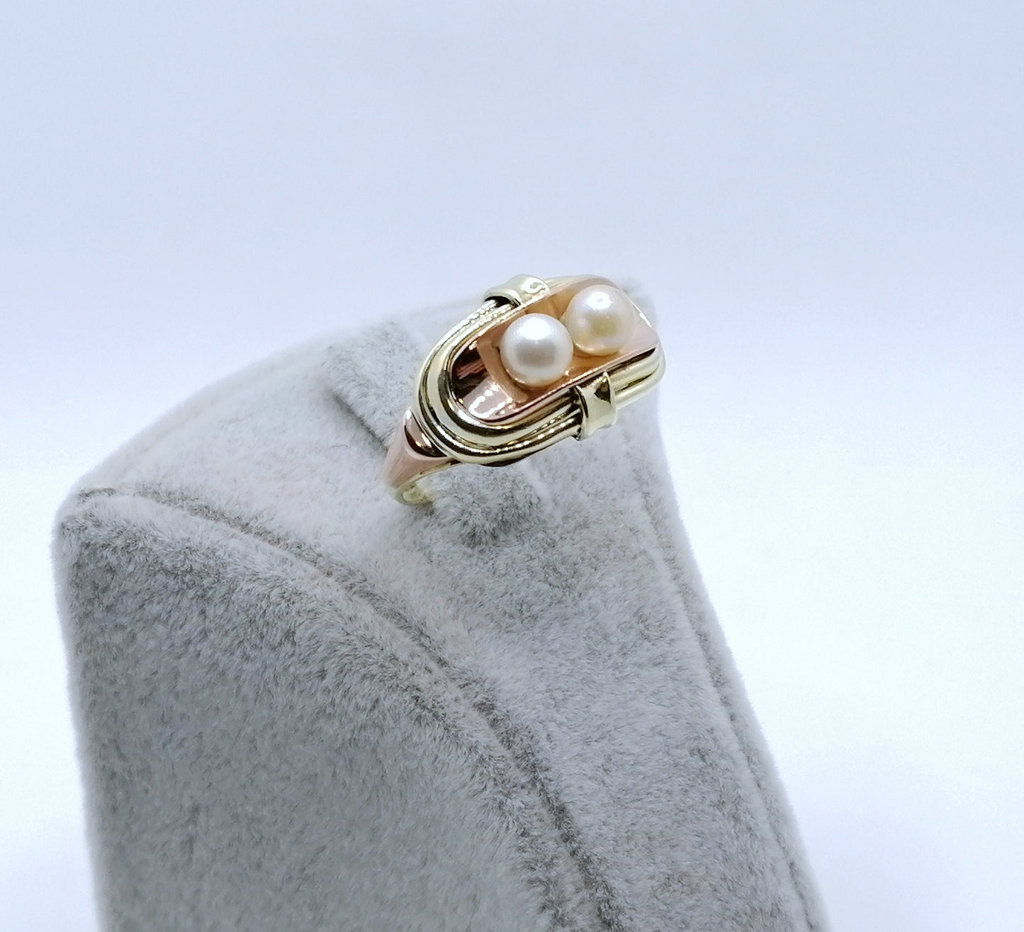 Vintage Ring Gold 585er mit Perlen