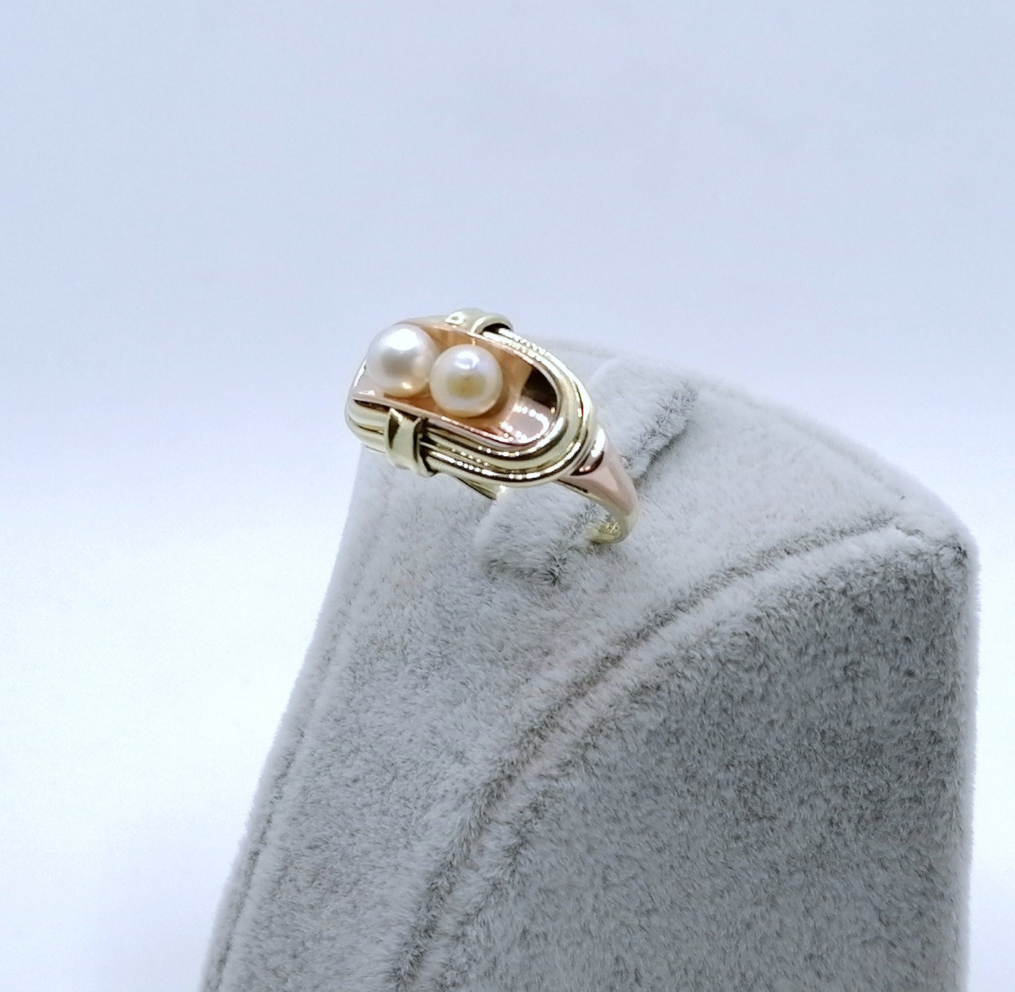 Vintage Ring Gold 585er mit Perlen