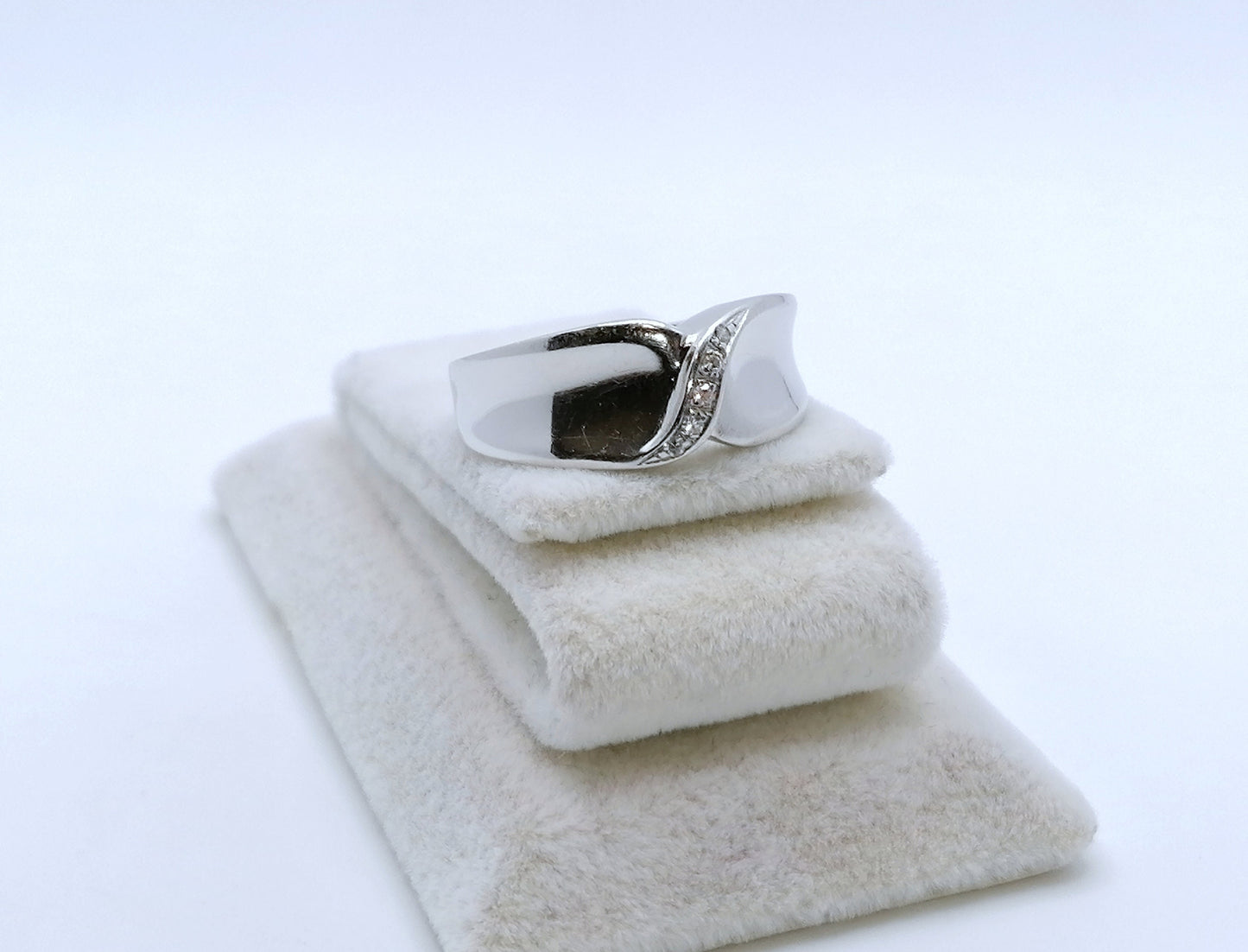 Ring Weißgold 750er mit Diamanten Gr. 56