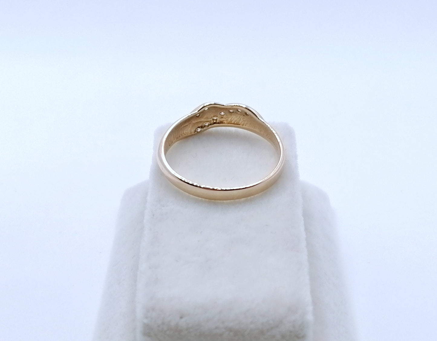 Ring Gold 585er Rotgold mit Zirkonia