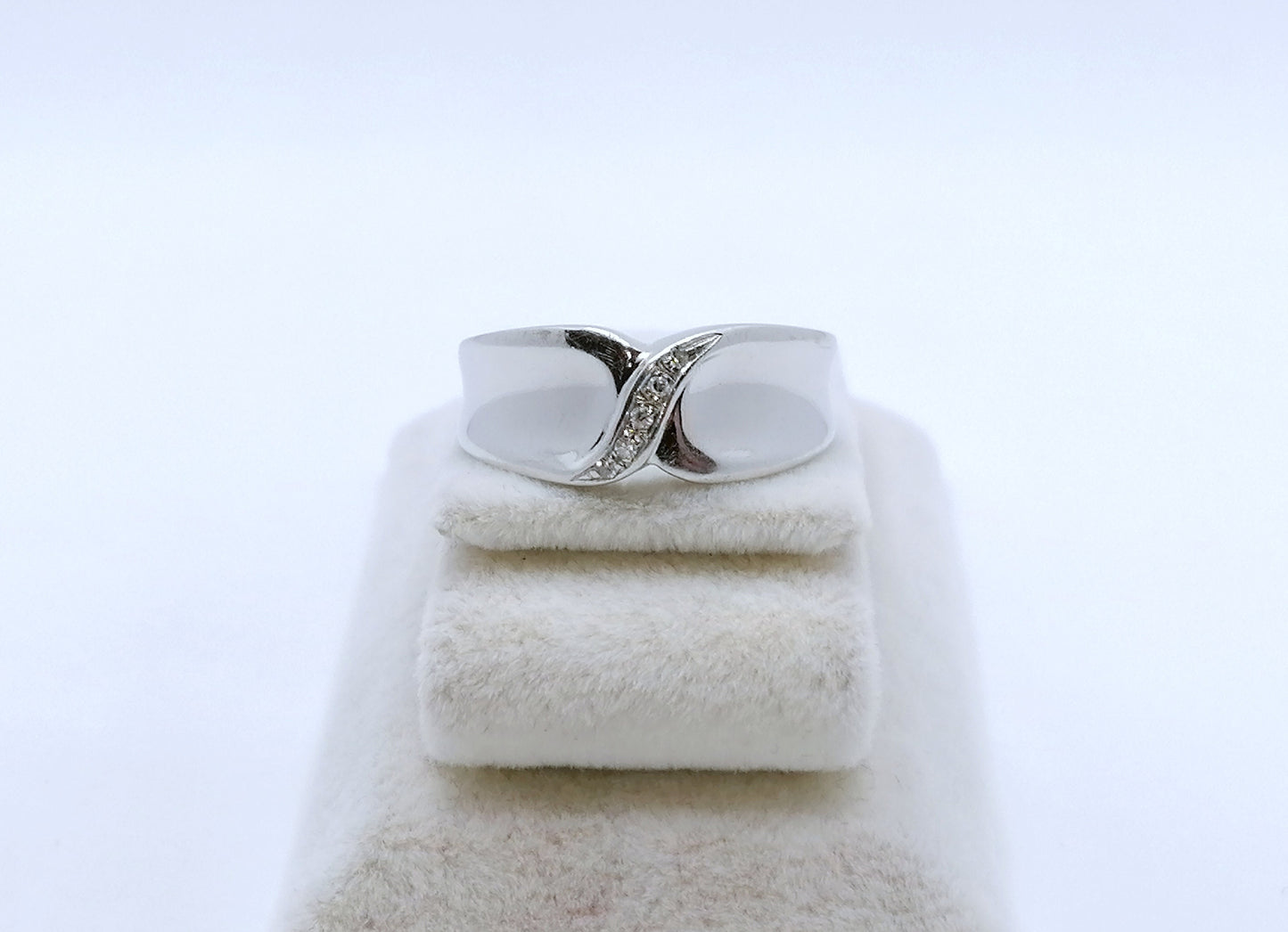 Ring Weißgold 750er mit Diamanten Gr. 56