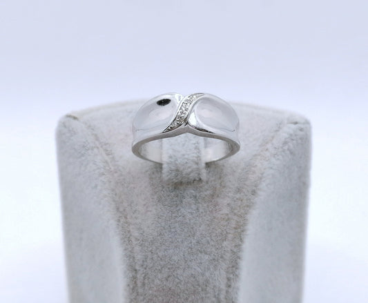 Ring Weißgold 750er mit Diamanten Gr. 56