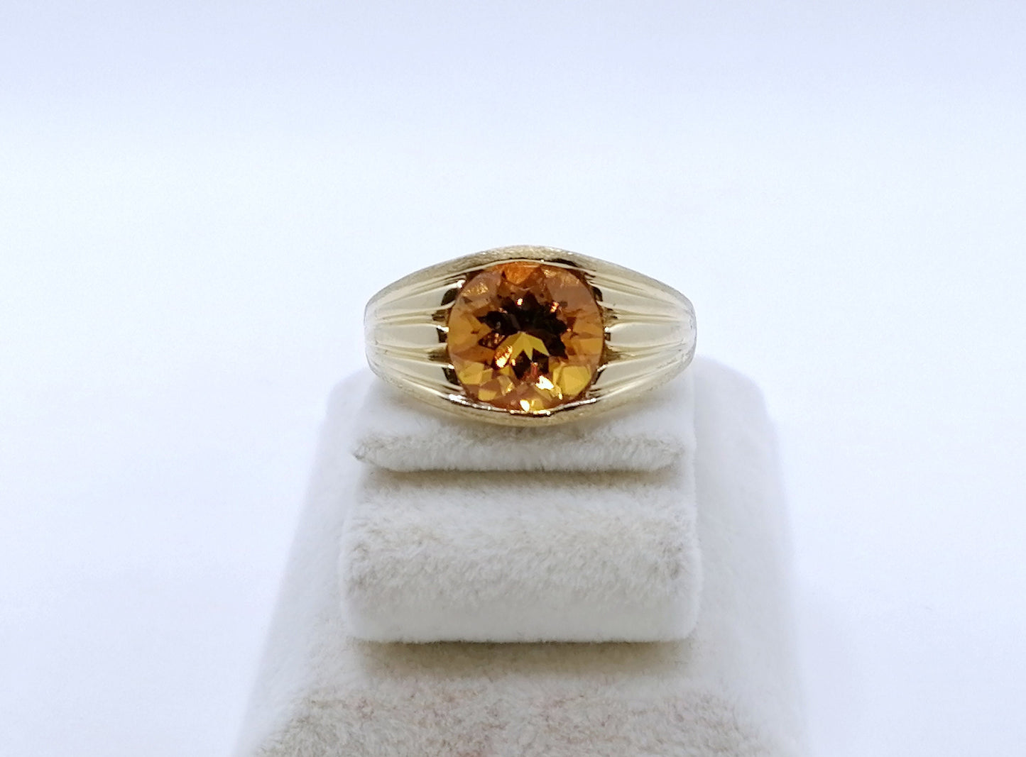 Ring Gold 375er mit Citrin Gr. 64