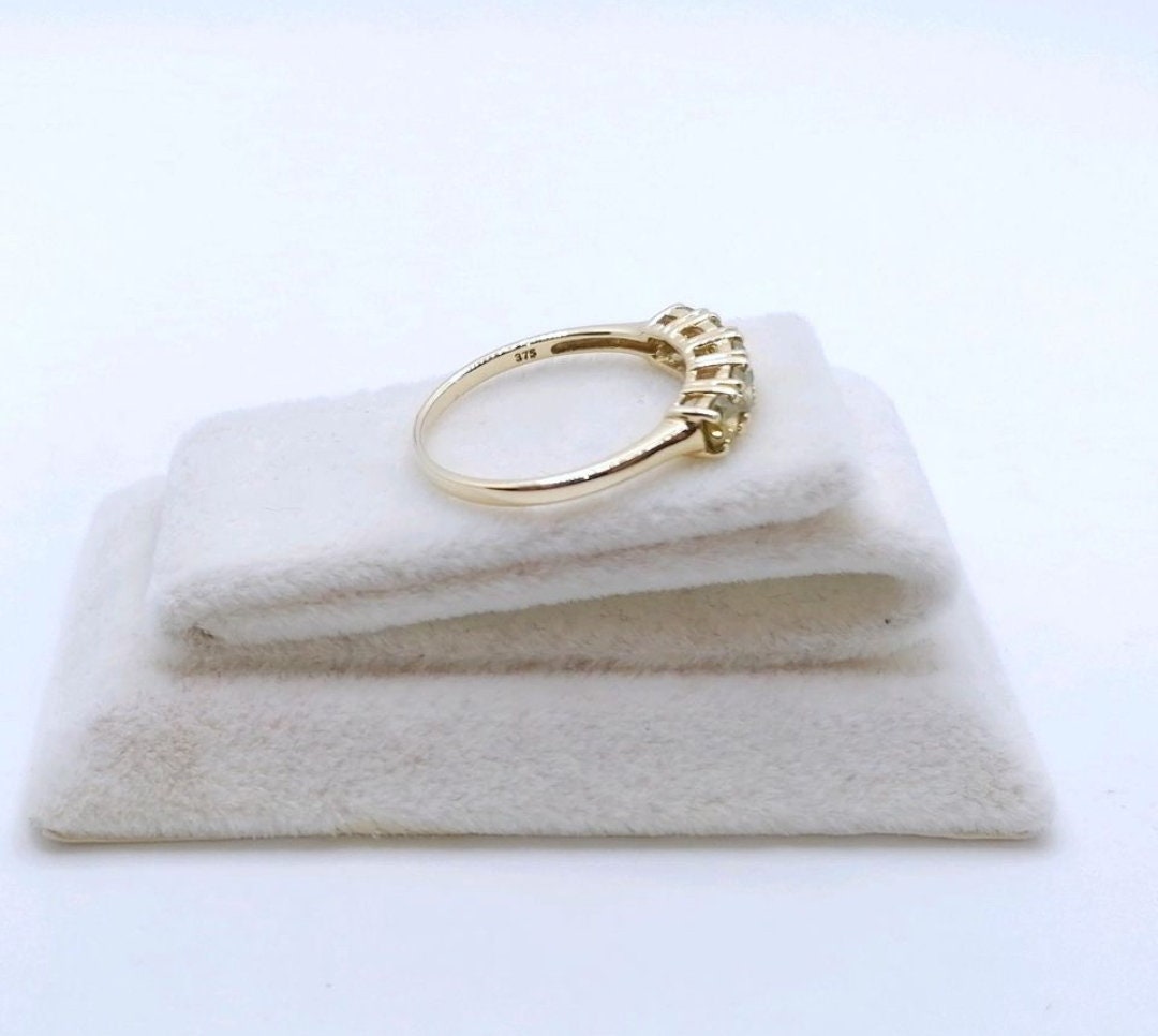 Ring Gold 375er mit Champagner Brillanten