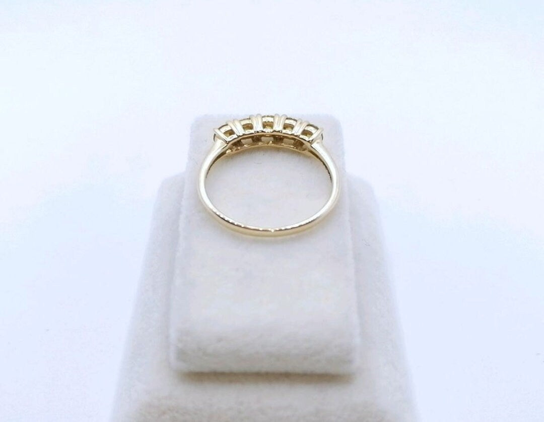 Ring Gold 375er mit Champagner Brillanten