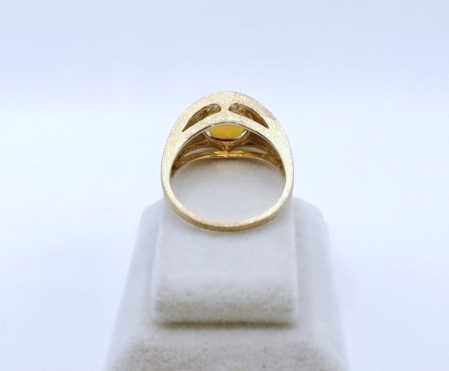 Ring Gold 375er mit Citrin Gr. 64