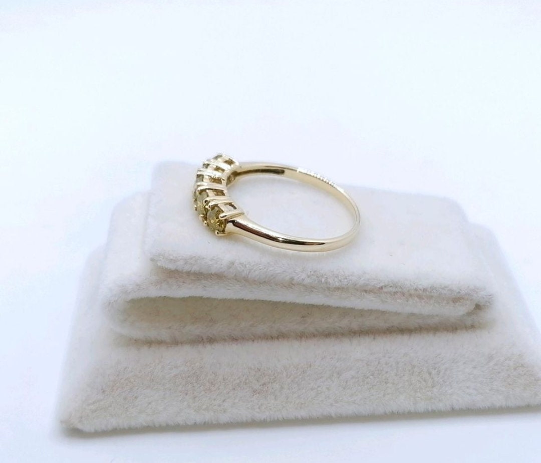 Ring Gold 375er mit Champagner Brillanten