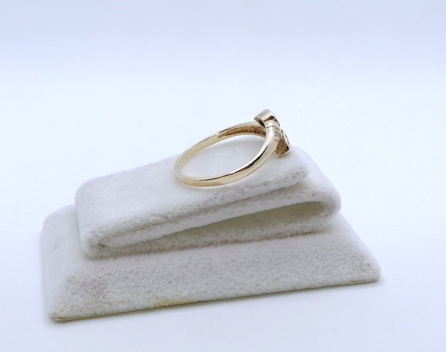 Ring Gold 585er vintage mit Zirkonia Gr. 60
